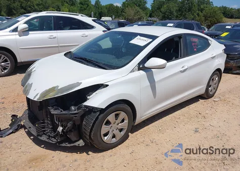 2016 Hyundai Elantra Se from USA, damaged, VIN 5NPDH4AE2GH711014